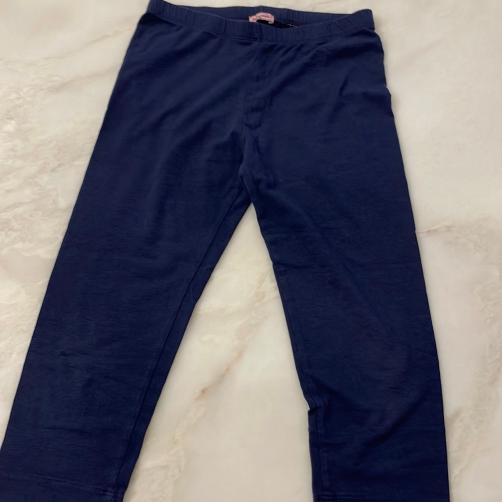 Splendid Girls Navy Super Silky Leggings Size 10